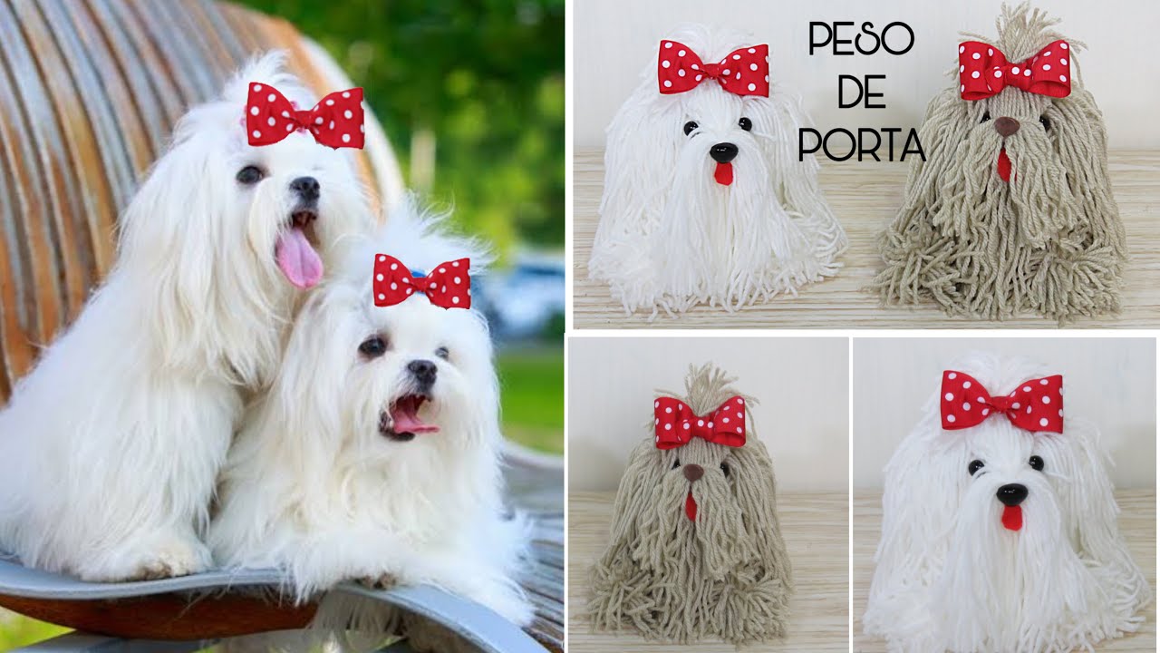 CACHORRINHO DE POM POM DE LÃ | CACHORRINHO DE PELÚCIA FÁCIL