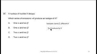 May 2025 IB Physics HL P1A TZ1 Q37