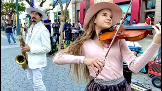 BEST STREET SHOW TOGETHER | Titanium - Karolina Protsenko Violin \u0026 Daniele Vitale Sax