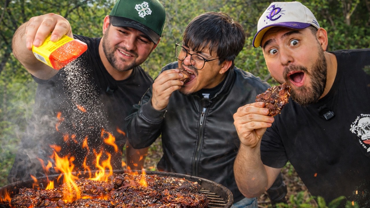 CARNE ASADA con mi Amigos en el Monte 🔥🥩
