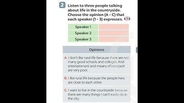 tiếng anh lớp 8 unit 2: Life in the countryside sách kết nối tri thức Global success