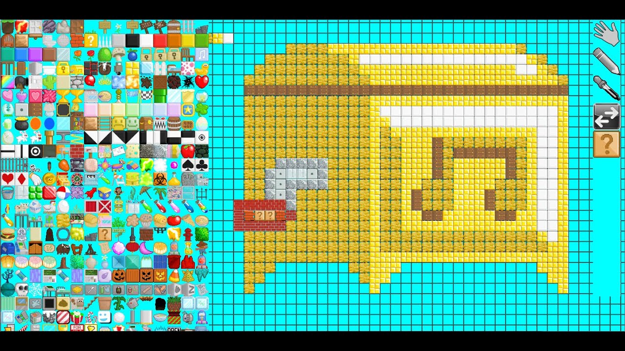 Growtopia Speed art / Pixel art Music Box (Growtopia Level Planner
