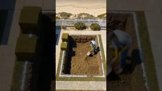 Secret Bunker Construction Timelapse underground room#@sourabh 1m