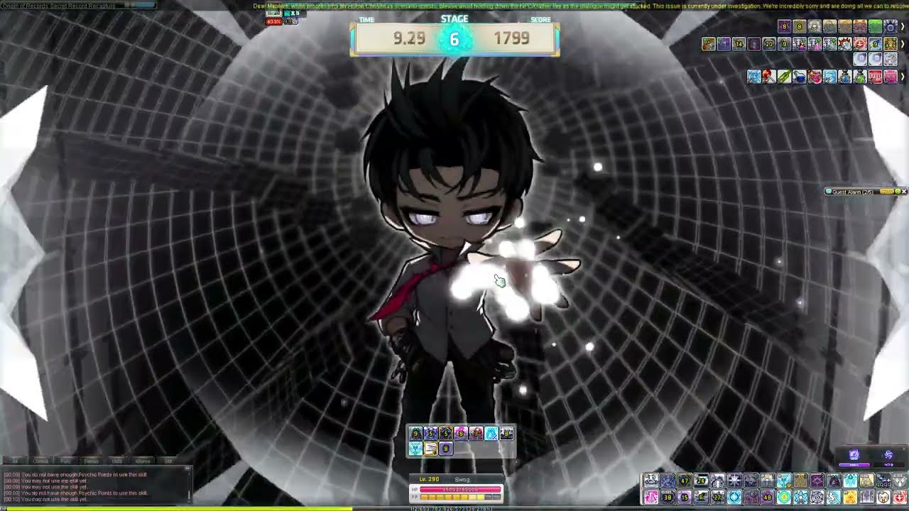 MapleSEA Kinesis One Page in Memory Secret Record Recapture (1941 pts)