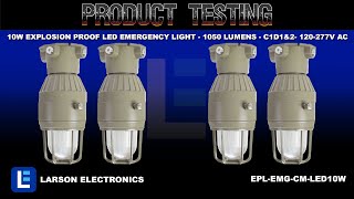 10W Explosion Proof LED Emergency Light - 1050 Lumens - C1D1&2- 120-277V AC