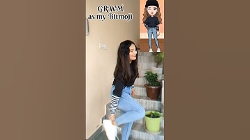 GRWM as my Bitmoji || Day-12 Snapchat Bitmoji Challenge #shortsvideo #shorts #grwm #transformation
