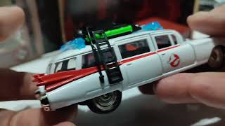 Unboxing diecast scale model 1 43 Jada Toys Ghostbusters Echto-1 1959 Cadillac Ambulance Mattel