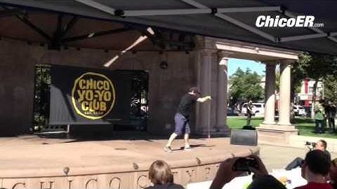 Zac Rubino performs championship moves in #ChicoCa #yo-yo event