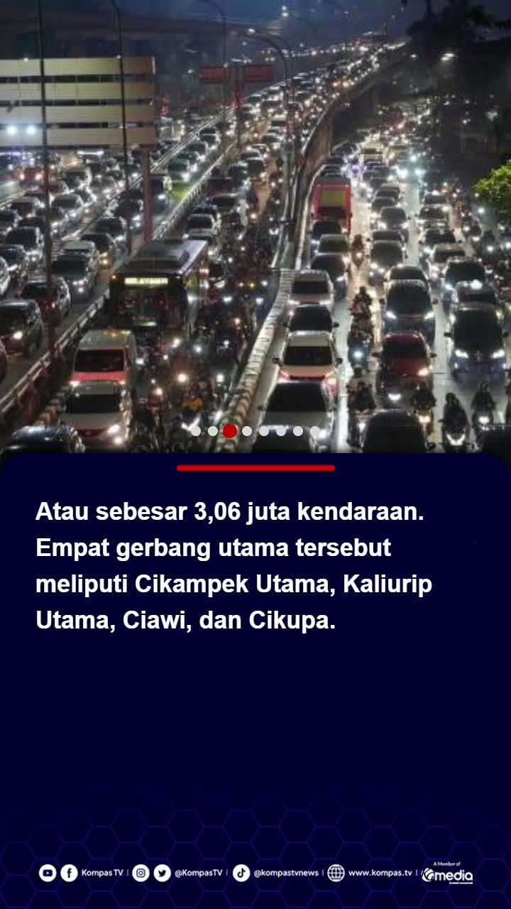 3 Juta Kendaraan Bakal Keluar Jakarta di Periode Libur Nataru 2024-2025 #nataru #jasamarga