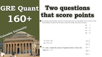 Solving Linear Equations For SAT/GRE questions in university entrance exam (GRE Quant Series #4)