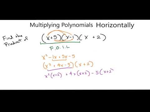 Alg2 6•4 Multiplying 3 Polynomials Horizontally