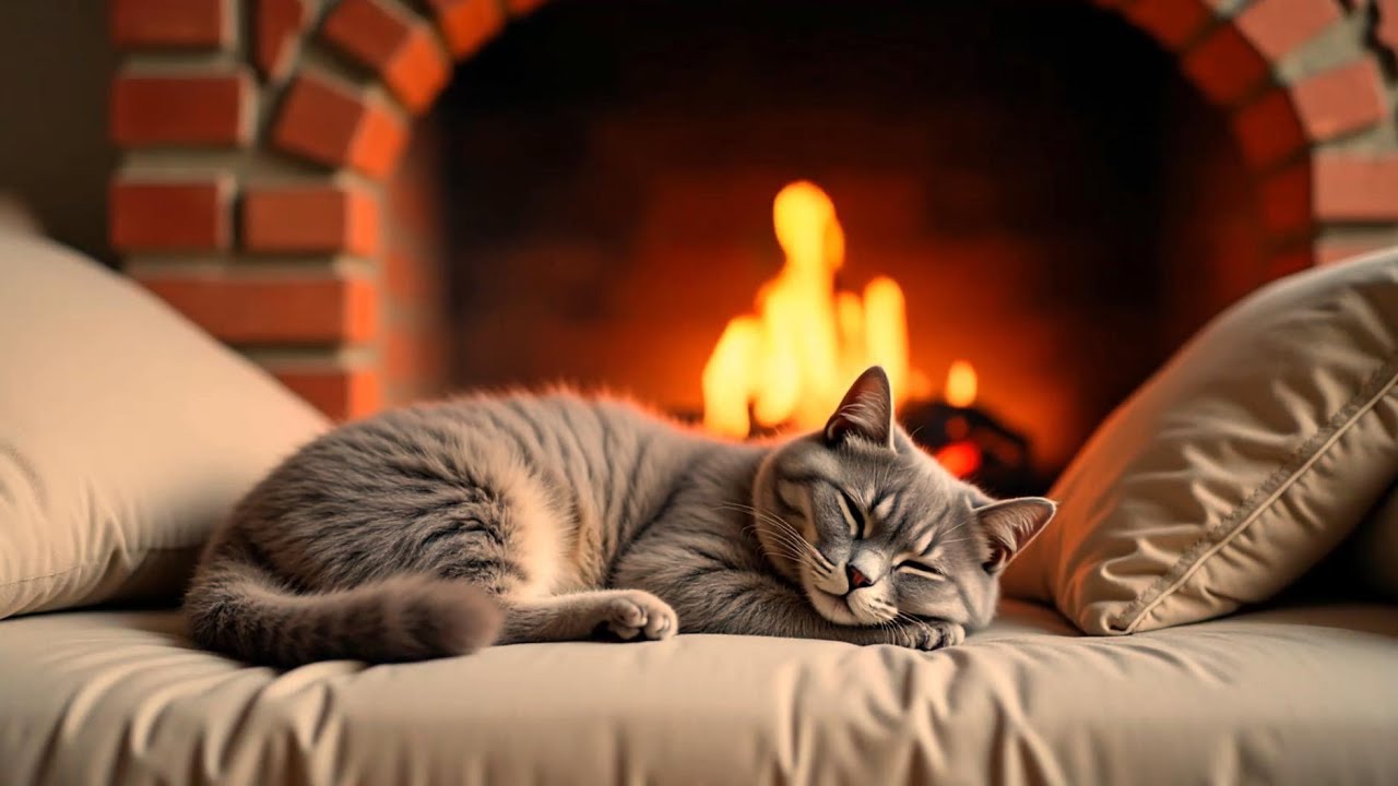 Obejrzyj Induce Sleep in Minutes: Cat Purring & Crackling Fireplace w YouTube Obejrzyj Induce Sleep in Minutes: Cat Purring & Crackling Fireplace w YouTube