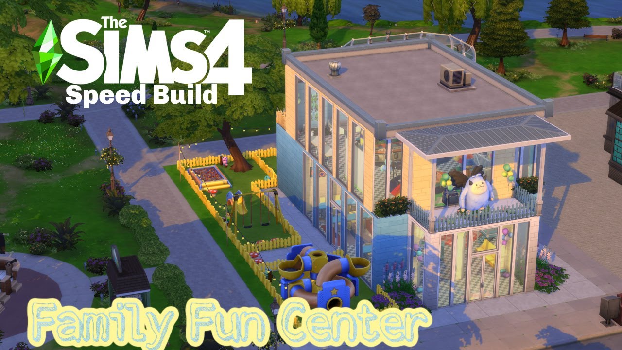 Sam 4 Fun Sims 4 Speed Build ~ Family Fun Center - YouTube