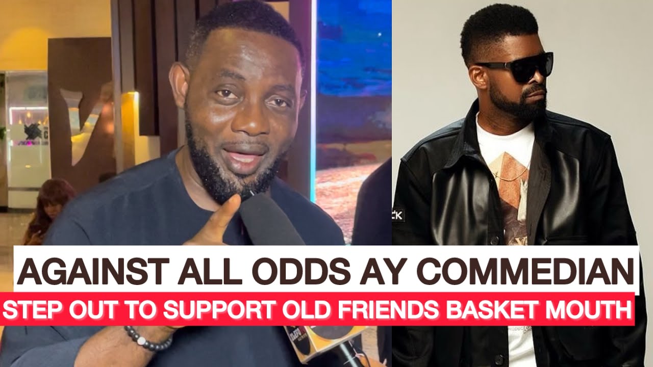 ⁣AY COMMEDIAN STEP OUT TO SUPPORT BASKET MOUTH AS HE PREMIERE MOVIE GHETTO LOVE STORY