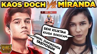 BÜYÜK HESAPLAŞMA! KAOS DOCH VS MİRANDA THE FPS QUEEN! BU VS&#39;DE KAYBEDECEK ÇOK ŞEY VAR!