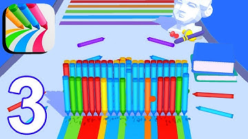 Pencil Rush 3D Gameplay All Levels Walkthrough Android New Game Update Max Pro Part -3 PRGP3