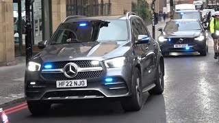 Unmarked Metropolitan police cars responding around london compilation