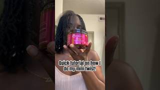 I love a protective style and these take 12  hours for me to do but I had to! #minitwisttutorial ✨