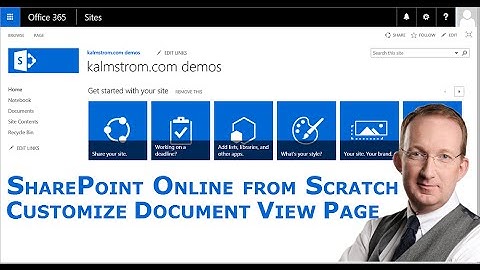 Customize the SharePoint Document View Page