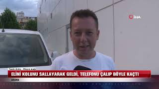 Elini kolunu sallayarak geldi, telefonu çalıp böyle kaçtı Resimi