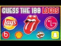 Guess the &quot;100 FAMOUS LOGOS&quot; QUIZ! | CHALLENGE/TRIVIA