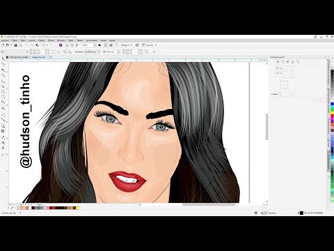 TRANSFORMAR FOTO EM DESENHO CARICATURA LOGOMARCA COREL DRAW TUTORIAL