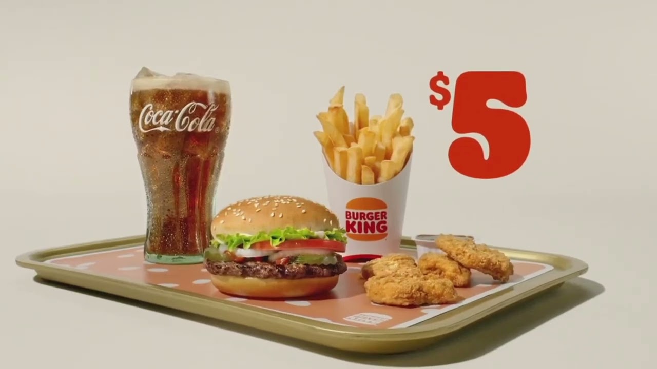 Burger King Commercial 2023 - (Usa) • $5 Your Way Meal - Youtube