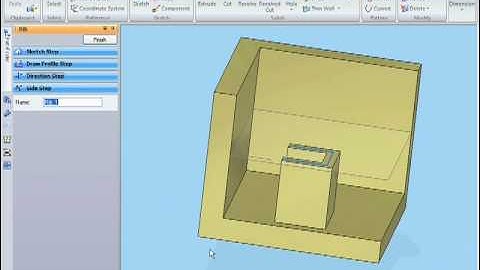 Solid Edge Fundamentals Tutorial : How To Use The Rib Feature