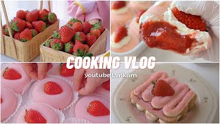 [DualSub] NO BAKE - 7 Best Strawberry Recipes for the Spring and Summer Season | Lynkam