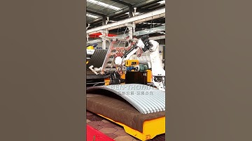 Line for the production of corrugated sheet for silo bin / Farm grain bin roll bending machine