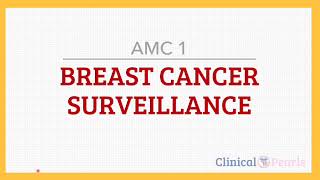 Breast Cancer Surveillance | AMC MCQ TIPS | RACGP