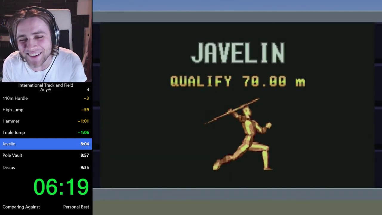International Track And Field Any% Speedrun in 