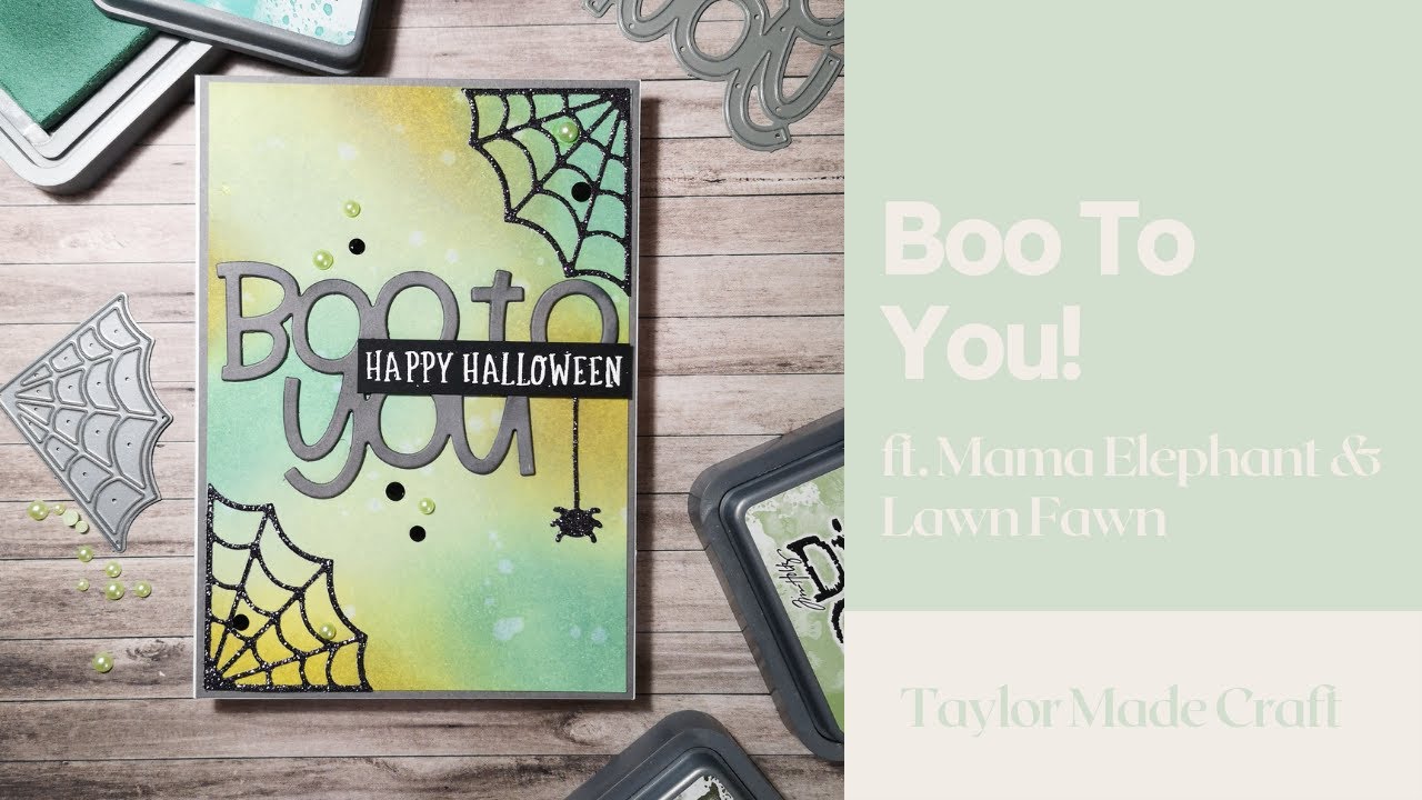 Halloween Card Series 2021 | Mama Elephant | Lawn Fawn | Distress Oxide Ink