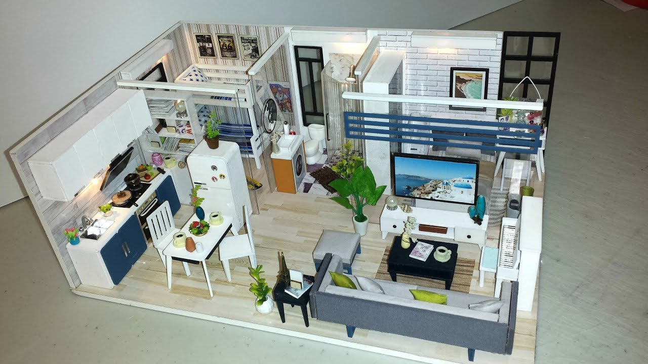 NEW Dollhouse Kit with Lights YouTube