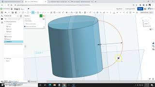 Coffee Mug - OnShape (sketch, extrude, offset reference plane, sweep and shell)