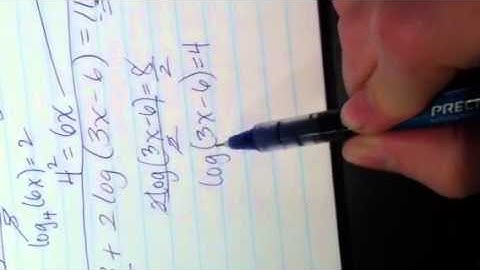 7.6 solving log equations