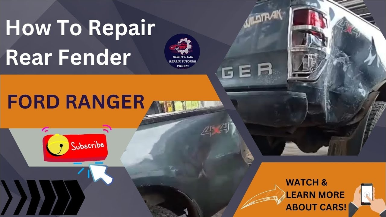 Tutorial on How To Repair Rear Fender Ford Ranger - YouTube