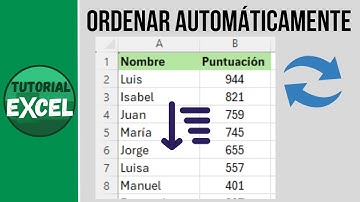 Ordenar automáticamente datos en Excel ↕️