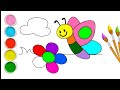 Butterfly bolalar uchun chizilgan/Drawing for children butterfly/Рисунок для детей бабочка