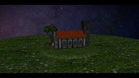 Church: First Architectural Modeling & Texturing in Maya [Playblast]