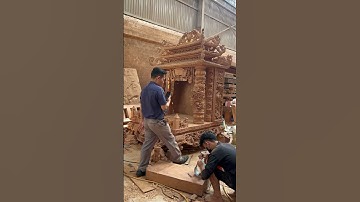 Chà nhám chiếc bàn thờ Thần Tài Ông Địa khủng nhất Việt Nam thì quá phê rồi