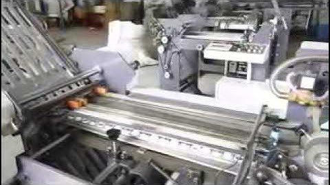 paper folder machine (2 parallel and 1 cross folds)