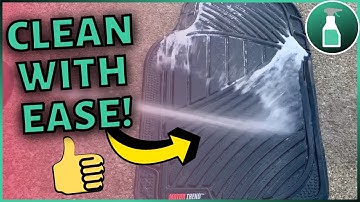 How to: Clean Rubber Floor Mats with MINIMAL Tools! (FOR EVERYONE) 👍🏻