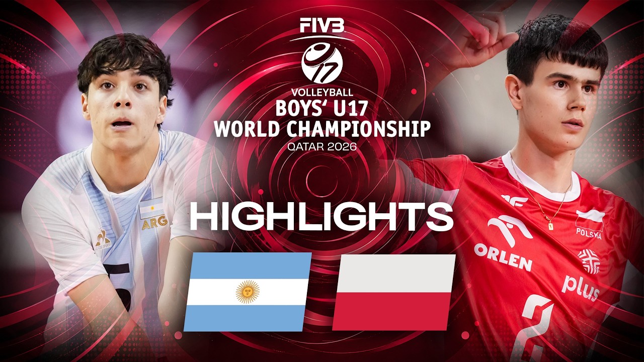 Argentina 🇦🇷 vs. Poland 🇵🇱 - Qaurter Finals | Highlights | VBW - Men's U17 World Championship