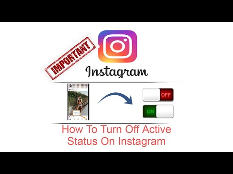 How To Turn Off Active Status On Instagram