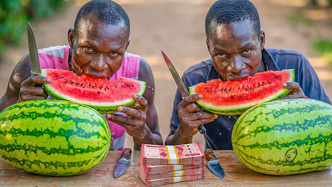 FASTEST Watermelon Eater Wins $500! (Winner Takes All) 🍉💰
