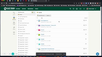 Schoology: Creating Collections in Resources for Organization