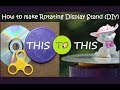 DIY.  Making 360 Rotating DISPLAY stand from Old CD and Old Fidget spinner.