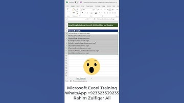 Simplifying Data Extraction with Wildcard Find and Replace in Excel #shorts