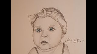 How to draw a baby تعلم كيفية رسم طفلة